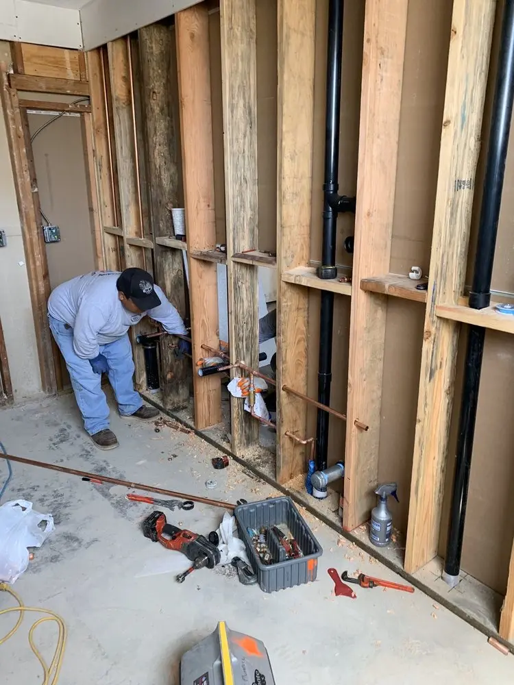 Commercial rough-in plumbing for Water Heater Replacement in Chandler Acres
